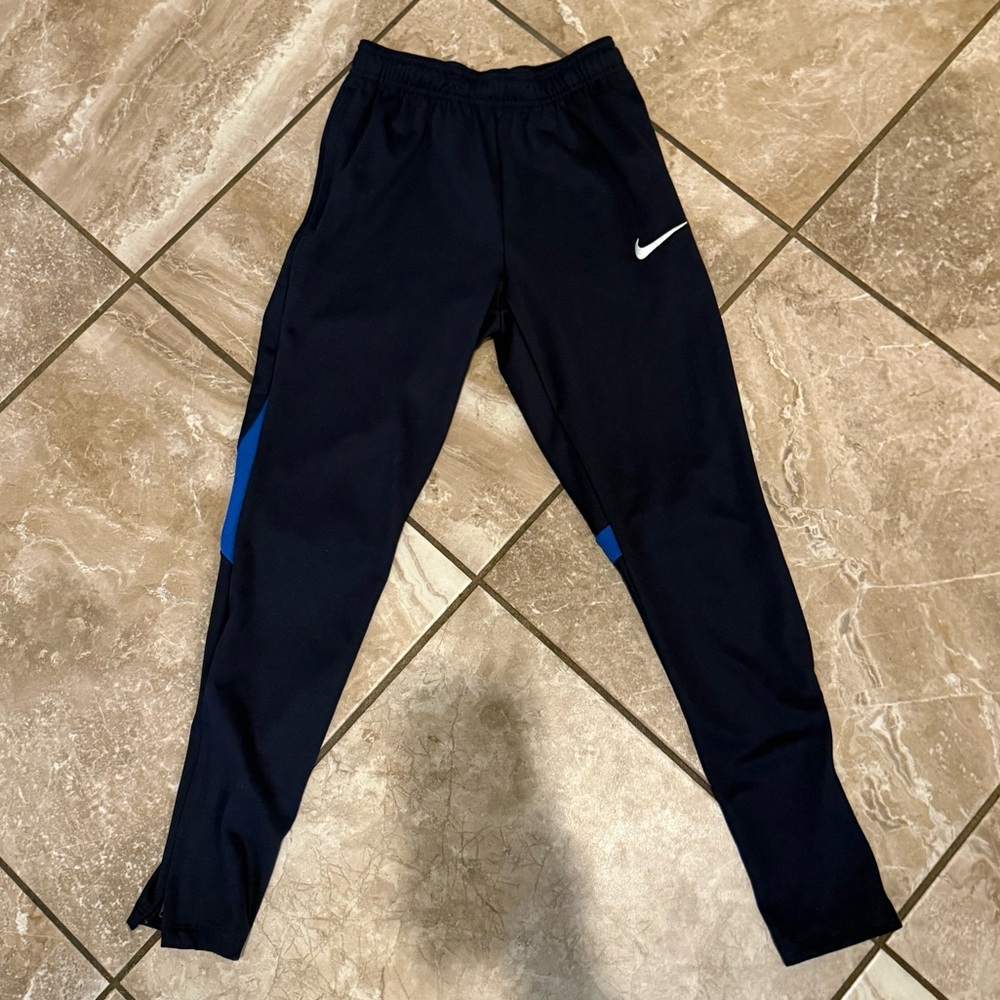 Nike Kids Navy and Blue Joggers